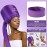 Bonnet Hood Hair Dryer Attachment - Soft, Adjustable Extra Large Bonnet Hair Dryer for Speeds Up Drying Time at Home, Easy to Use for Styling, Curling and Deep Conditioning (Purple)