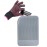 Heat Resistant Glove with Silicone Bump Mat for Curling Iron, Hair Straightener, Flat Irons - 9 x 6.5 Food Grade Mat, Grey