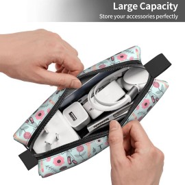 YISHOW Adorable Ballet dancer Makeup Bag Adorable Travel Cosmetic Toiletry Organizer Case for Women