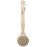 Diane Long Handle Exfoliating Dry Skin Brush, Natural Wood Color