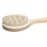 Diane Long Handle Exfoliating Dry Skin Brush, Natural Wood Color