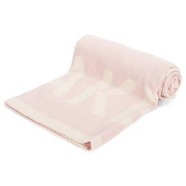 DEMDACO Cute Little Trouble Maker Soft Pink 40 x 30 Cotton Fabric Nursery Bed Blanket