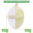 3 Packs Exfoliating Loofah Sponge Pads,Large 5x 7-100% Natural Luffa and Terry Cloth Materials,Premium Loofa Sponge Scrubber Body Glove Close Skin for Men and Women,Perfect for Bath Spa and Shower