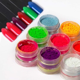 DAGEDA 24 Color Pigment Nail Powder Dust, Colorful Iridescent Glitter Ultrafine Luminous Pearlescent High-Gloss Halo Powder, 3D DIY Nail Art Decoration DAGEDA 24 Color Pigment Nail Powder Dust, Colorful Iridescent Glitter Ultrafine Luminous Pearlescent High-Gloss Halo Powder, 3D DIY Nail Art Decoration