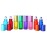 ConStore 8pcs 5ml Colorful Frosted Roll on Bottles Glass Roller Ball for Essential Oils Refillable Massage Roller Bottles with Stainless Steel Ball Empty Containers for Aromatherapy+1pcs Dropper
