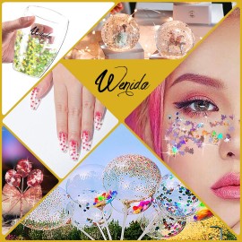 Glitter Wenida 12 Colors Maple Leaf Holographic Sparkly Cosmetic Festival Sequins Craft Glitter for Arts Nail Face Body Glitter Wenida 12 Colors Maple Leaf Holographic Sparkly Cosmetic Festival Sequins Craft Glitter for Arts Nail Face Body
