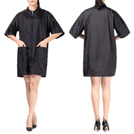 TOPTIE Hair Grooming Smock Jacket, Haircut Cape Apron Vest for Dog Groomers Nail SPA Salon-Black-M TOPTIE Hair Grooming Smock Jacket, Haircut Cape Apron Vest for Dog Groomers Nail SPA Salon-Black-M