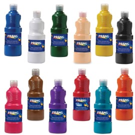 Prang Paint for Kids Tempera Washable Ready to Use Nontoxic Safe 8 oz Single Easy Pour Bottle (Peach)