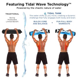 Tidal Tank - Slim - Aqua Bag, Water Sandbag - Training Power Bag with Water Weight - Ultimate core and Balance Workout - Portable Stability Fitness Equipment (Slim(max 30 lbs), Blue) Tidal Tank - Slim - Aqua Bag, Water Sandbag - Training Power Bag with Water Weight - Ultimate core and Balance Workout - Portable Stability Fitness Equipment (Slim(max 30 lbs), Blue)