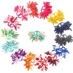 CellElection 30PCS Baby Girl Hair Ties Colorful Curly Korker Bow Grosgrain Ribbon Hair Bows Ponytail Holders Hair Accessories for Girls Toddlers Kids Children in Pairs