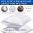 Precoco Toddler Pillowcase Set - 2 White Cotton 14x19 Inch Pillow Covers with Zipper Design for Secure Fit and Comfortable Sleep