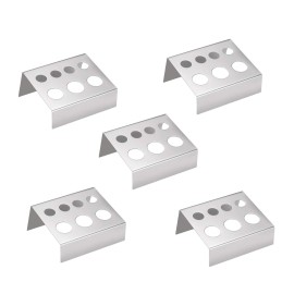 Tattoo Ink Cup Holder,New Star Tattoo 5pcs 7 Holes Stainless Steel Tattoo Pigment Ink Cup Caps Holder Stand Pigment Cup Cap Container Holder Stand for Tattoo Machine Supply