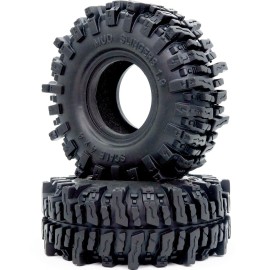 HOBBYSOUL 4pcs RC 1.9 Mud Slingers Tires Height 4.72\'\' / 120mm Soft Sticky 1.9 Tires Tyres For 1/10 RC Crawler Traxxas TRX4 / Axial SCX10 90047 SCX10 III AXI03007 / Redcat Gen8 Upgrade