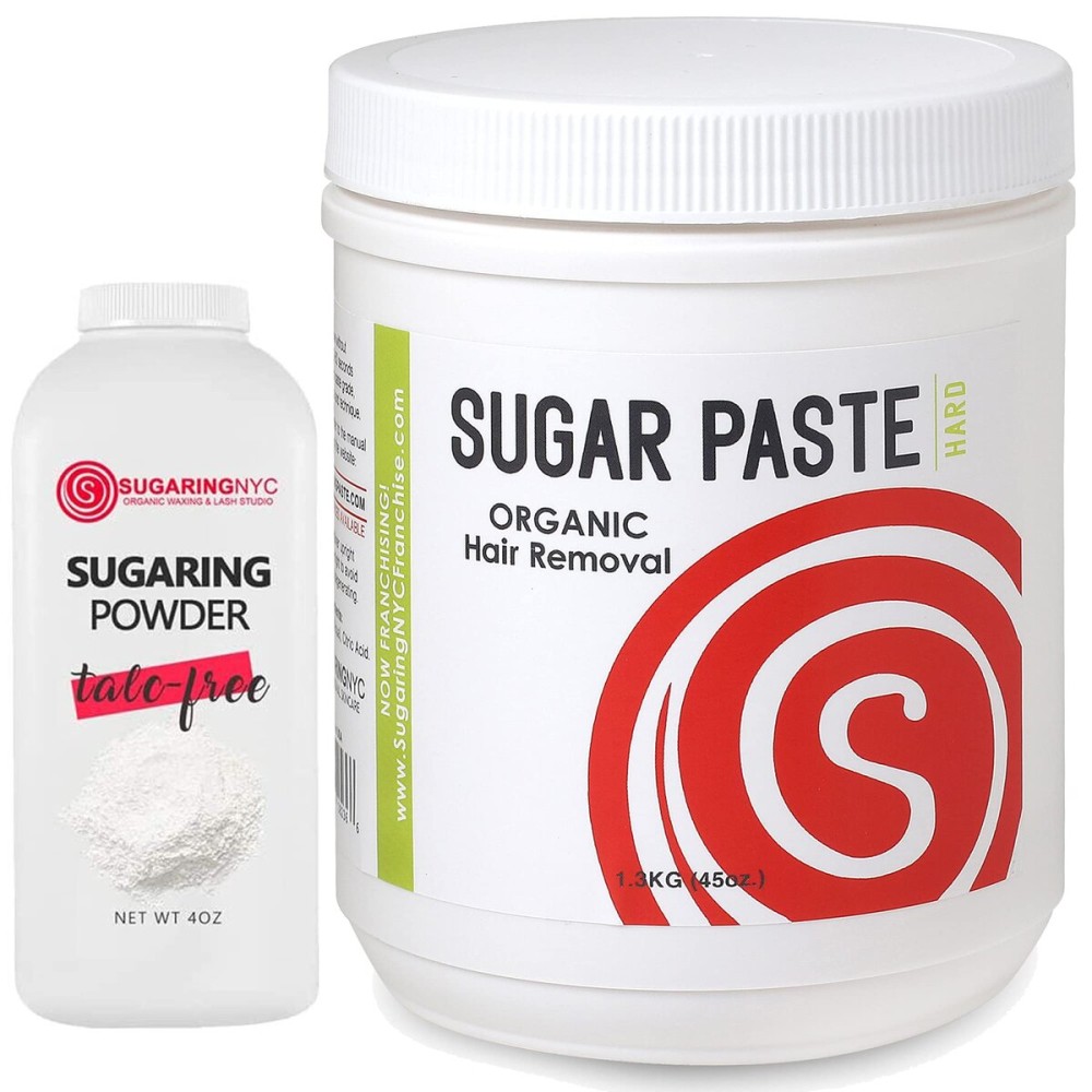 Sugaring Hair Removal Paste (Hard) + Sugaring NYC Drying Powder Sugaring Hair Removal Paste (Hard) + Sugaring NYC Drying Powder