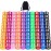 AUSTOR 100 Pieces 12mm Dice 6 Sided Game Dice Translucent Color Tiny Dice Round Corner Dices for Tenzi, Farkle, Yahtzee, Bunco or Teaching Math with a Drawstring Storage Bag