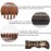 Natural Handmade Sandalwood Hair Comb, Anti-Static Hair Detangler Wooden Combs for Men,Women,Kids Fine Tooth Wood Comb (Flower drawing with free pouch)