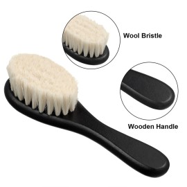 Shappy 2 Pieces Barber Fade Brush Men Beard Brush Neck Duster Cleaning Grooming Tool Soft Beard with Wooden Handle for Barber Hair Cutting Kits(Black) Shappy 2 Pieces Barber Fade Brush Men Beard Brush Neck Duster Cleaning Grooming Tool Soft Beard with Wooden Handle for Barber Hair Cutting Kits(Black)