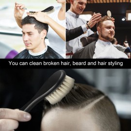 Shappy 2 Pieces Barber Fade Brush Men Beard Brush Neck Duster Cleaning Grooming Tool Soft Beard with Wooden Handle for Barber Hair Cutting Kits(Black) Shappy 2 Pieces Barber Fade Brush Men Beard Brush Neck Duster Cleaning Grooming Tool Soft Beard with Wooden Handle for Barber Hair Cutting Kits(Black)