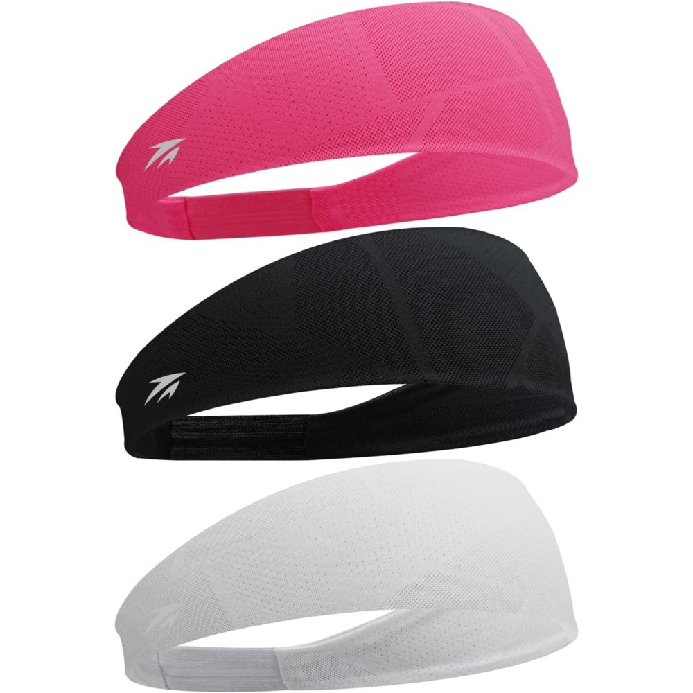 Zollen Headbands for Women, Elastic Sweat Bands Non Slip, Moisture Wicking & Quick Dry for Yoga, Work OutsSport Activities
