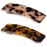 2PCS Hair Barrettes Tortoise Shell French Design Celluloid Rectangle Hair Clips for Women