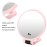 Sonew 5x Adjustable Magnifying Cosmetic Mirror Double-sided Portable Folding Makeup Mirror for Bathroom, Dressing, Shaving, Traveling()