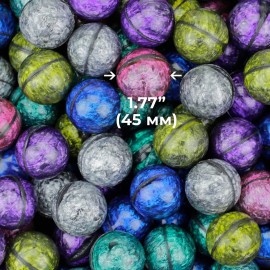 Entervending Bouncy Balls - 5 Pcs Bowling Rubber Balls for Kids - Large 45mm - Super Ball Vending Machine Toys