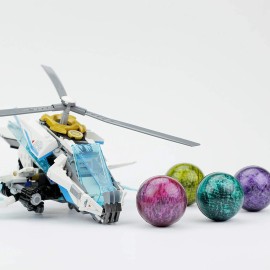 Entervending Bouncy Balls - 5 Pcs Bowling Rubber Balls for Kids - Large 45mm - Super Ball Vending Machine Toys