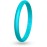 Knot Theory Aquamarine Thin Stackable Silicone Ring - 2mm Slim Wedding Band Size 4