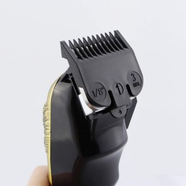 8 PCS 8 Length Professional Hair Clipper Guide Combs, Replacement Guards Set, Attachment Guide Combs, Great Fits for All Full-Size Wahl Clippers/Trimmers(Black)