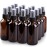 Wedama Spray Bottle, 4 oz Fine Mist Glass Spray Bottles, Little Refillable Liquid Containers for Watering Flowers Cleaning (16 Pack, Amber)