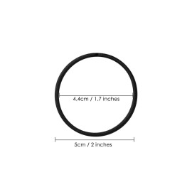 DS. DISTINCTIVE STYLE Hair Ties 50 Pieces 2.5 mm Elastic Hair Bands Hair Rubber Bands Ponytail Holders - Black