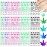 12 Sheets Colorful Leaf Nail Decals - Self-Adhesive Pot Leaves Nail Stickers for Women