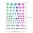 12 Sheets Colorful Leaf Nail Decals - Self-Adhesive Pot Leaves Nail Stickers for Women