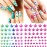 12 Sheets Colorful Leaf Nail Decals - Self-Adhesive Pot Leaves Nail Stickers for Women