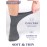 Hugh Ugoli Diabetic Socks for Men, Loose Ankle Socks Rayon derived from Bamboo, Extra-Wide, Thin, Seamless Toe and Non-Binding Top, 4 Pairs, Melange Gray, Shoe Size: 11-13