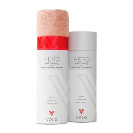 VOLO Hero Cloud Pink Hair Towel - Ultra Soft, Quick Drying, Anti Frizz & Breakage, 30% More Fabric, Snug Strap VOLO Hero Cloud Pink Hair Towel - Ultra Soft, Quick Drying, Anti Frizz & Breakage, 30% More Fabric, Snug Strap