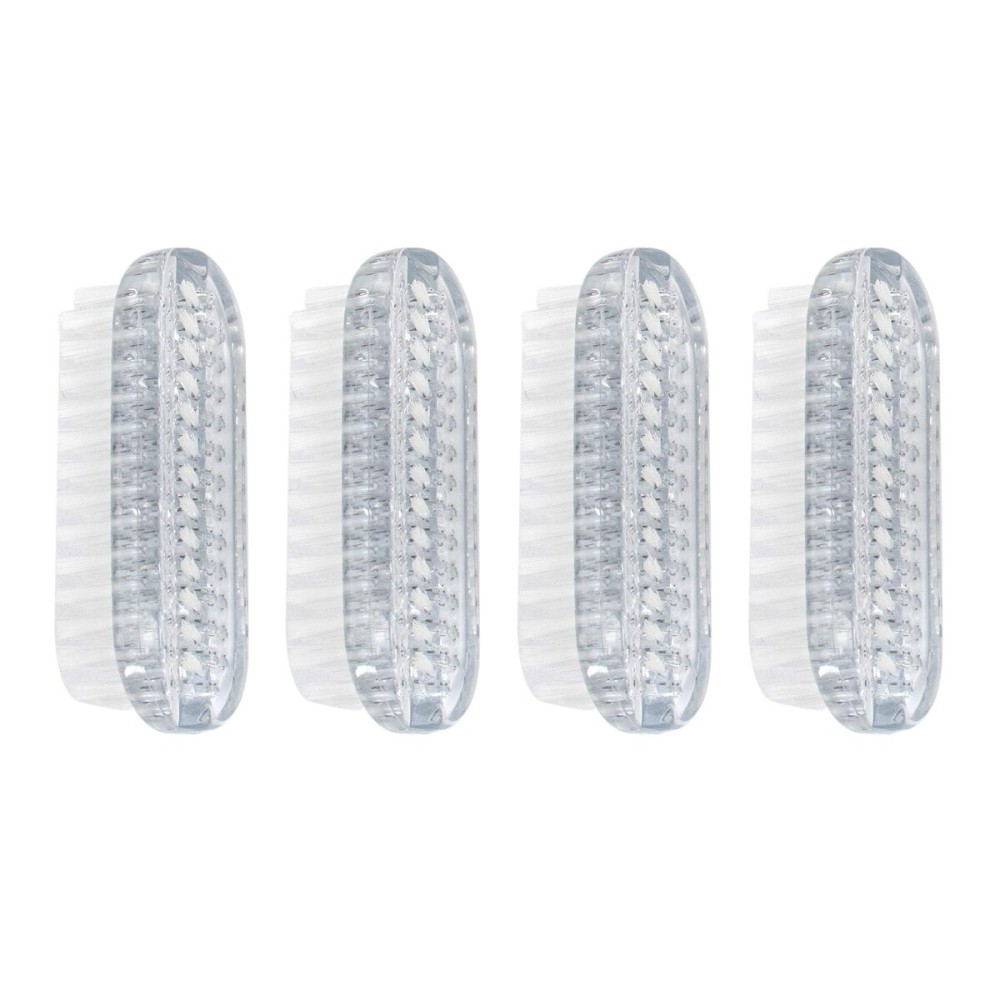 AUEAR, 4 Pack Plastic Fingernail Cleaning Brush Double-Sided Hand Nail Toe Scrubber for Men Women