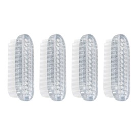 AUEAR, 4 Pack Plastic Fingernail Cleaning Brush Double-Sided Hand Nail Toe Scrubber for Men Women