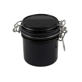 AUEAR, Eyelash Glue Storage Tank Lash Extension Organizers Activated Carbon Sealed Storage Jar Leak Proof Container Cylinder (Black)