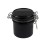 AUEAR, Eyelash Glue Storage Tank Lash Extension Organizers Activated Carbon Sealed Storage Jar Leak Proof Container Cylinder (Black)