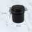 AUEAR, Eyelash Glue Storage Tank Lash Extension Organizers Activated Carbon Sealed Storage Jar Leak Proof Container Cylinder (Black)