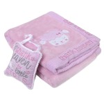 Baby Essentials 30x40 Fleece Baby Blanket with Satin Trim for Boys, Girls Baby Blanket with Door Dcor (Sheep with Sign)