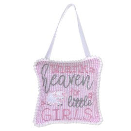 Baby Essentials 30x40 Fleece Baby Blanket with Satin Trim for Boys, Girls Baby Blanket with Door Dcor (Sheep with Sign)