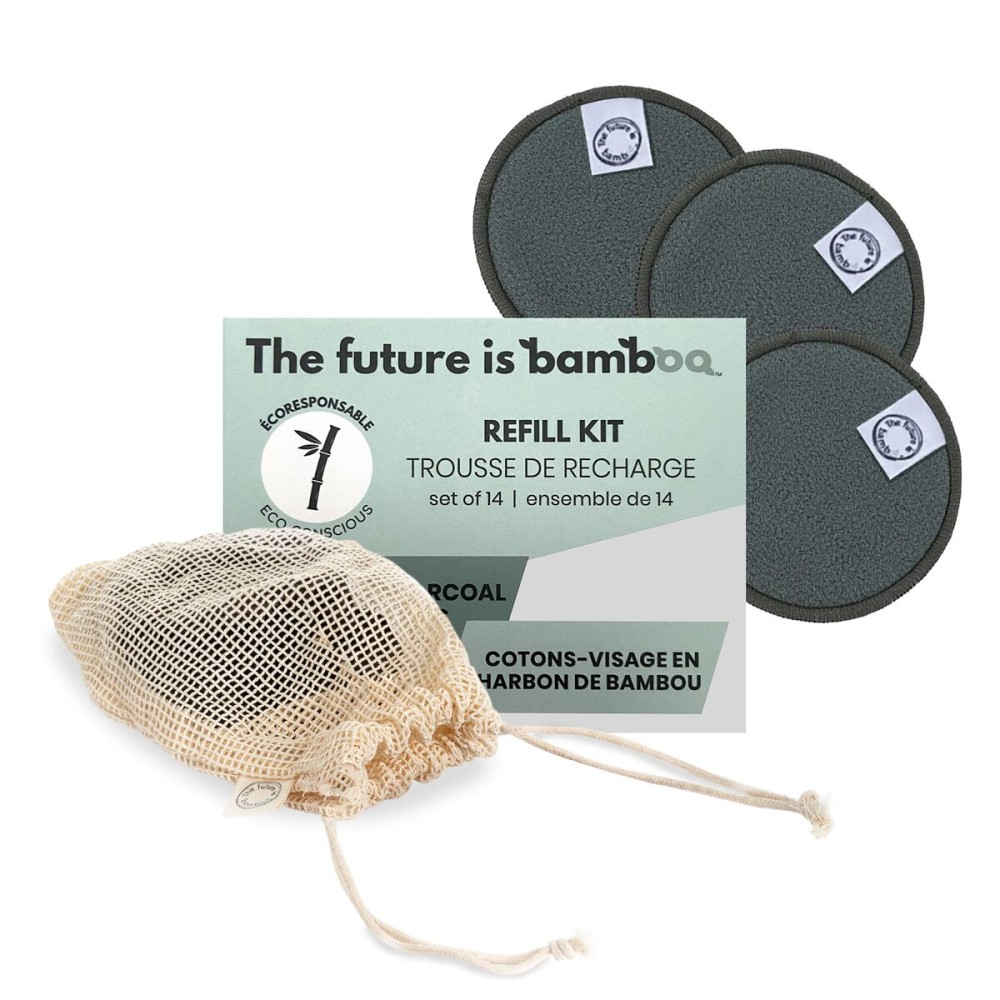 The Future is Bamboo, 14 pcs Reusable Bamboo Makeup Remover Pads | With Washable Laundry Bag | Soft Reusable Face Pad for Facial Cleansing Skincare Set The Future is Bamboo, 14 pcs Reusable Bamboo Makeup Remover Pads | With Washable Laundry Bag | Soft Reusable Face Pad for Facial Cleansing Skincare Set