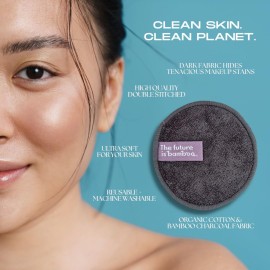14 pcs Reusable Makeup Remover Pads | with Washable Laundry Mini Cotton Beauty Bag, Soft Reusable Face Pad for Facial Cleansing Wipes Skincare Set in Bamboo Holder for Storage of Cleansing Wipes 14 pcs Reusable Makeup Remover Pads | with Washable Laundry Mini Cotton Beauty Bag, Soft Reusable Face Pad for Facial Cleansing Wipes Skincare Set in Bamboo Holder for Storage of Cleansing Wipes
