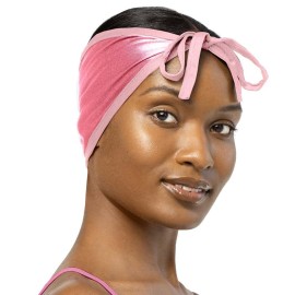 Stay On Satin Wrap Cap - (Pink)