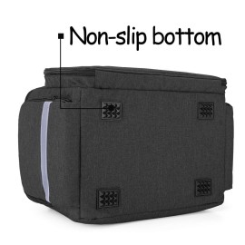 CURMIO Nurse Bag, Medical Bag with Inner Dividers and No-Slip Bottom for Home Visits, Health Care, Hospice, For Nursing Students, Physical Therapists, Doctors,Black (Patent Pending) CURMIO Nurse Bag, Medical Bag with Inner Dividers and No-Slip Bottom for Home Visits, Health Care, Hospice, For Nursing Students, Physical Therapists, Doctors,Black (Patent Pending)