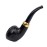 Dr. Watson - Wooden Tobacco Pipe, classic Ukulele shape, Fits 9mm filter, Comes with Pouch, Boxed (Rusticated)