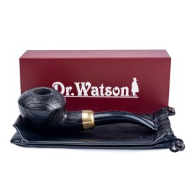 Dr. Watson - Wooden Tobacco Pipe, classic Ukulele shape, Fits 9mm filter, Comes with Pouch, Boxed (Rusticated) Dr. Watson - Wooden Tobacco Pipe, classic Ukulele shape, Fits 9mm filter, Comes with Pouch, Boxed (Rusticated)
