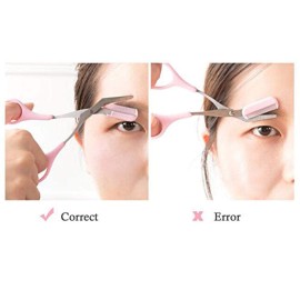 Eyebrow Trimmer scissors With Mini Comb,Ladies Men\'s Auxiliary eyebrow comb scissors,Perfect eyebrow trimming tool for better control of length,prune of eyebrows Shaping at home Makeup Tools. Eyebrow Trimmer scissors With Mini Comb,Ladies Men\'s Auxiliary eyebrow comb scissors,Perfect eyebrow trimming tool for better control of length,prune of eyebrows Shaping at home Makeup Tools.